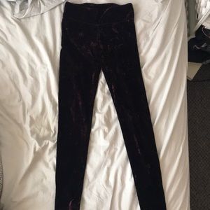 Velvet leggings